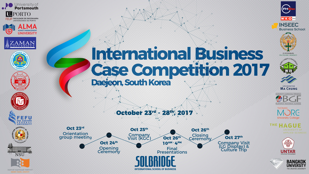 SolBridge to host the 5th International Business Case Competition