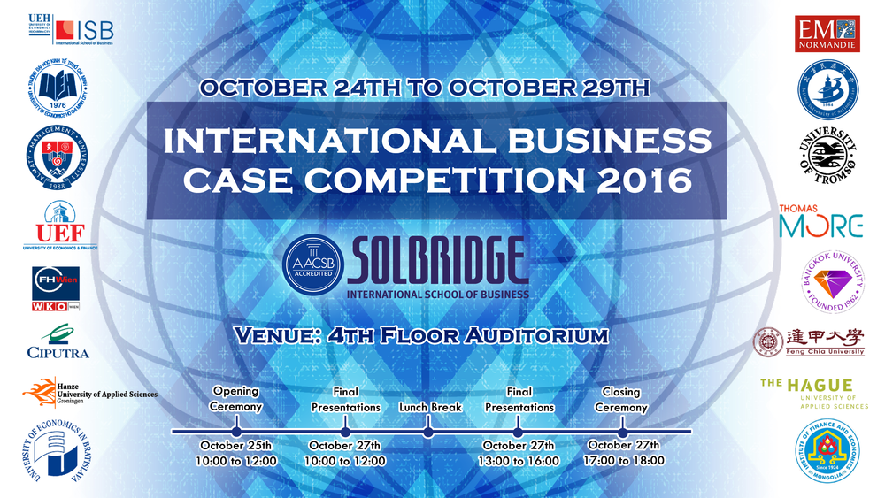 SolBridge International Business Case Competition 2016