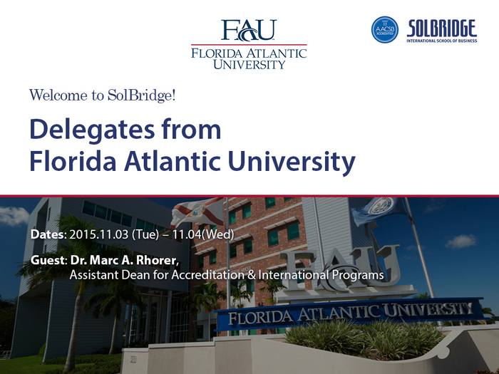 Delegates from Florida Atlantic University