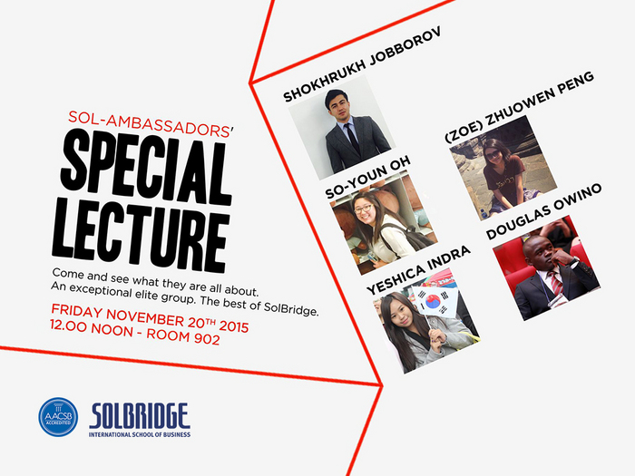 Sol-Ambassadors' Special Lecture