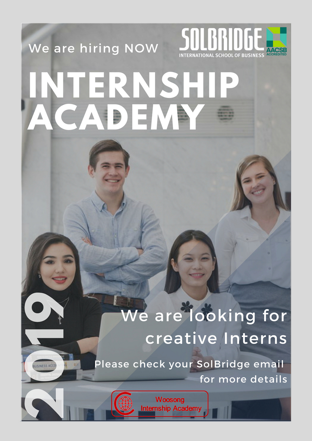 2019 Woosong Internship Opportunity