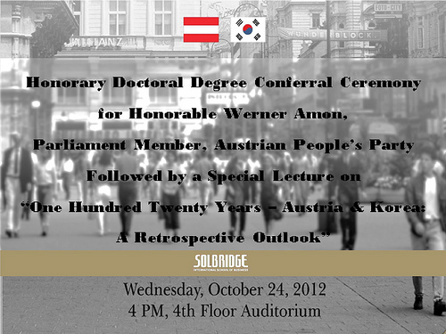 Special Lecture: One Hundred Twenty Years - Austria & Korea: A Retrospective Outlook