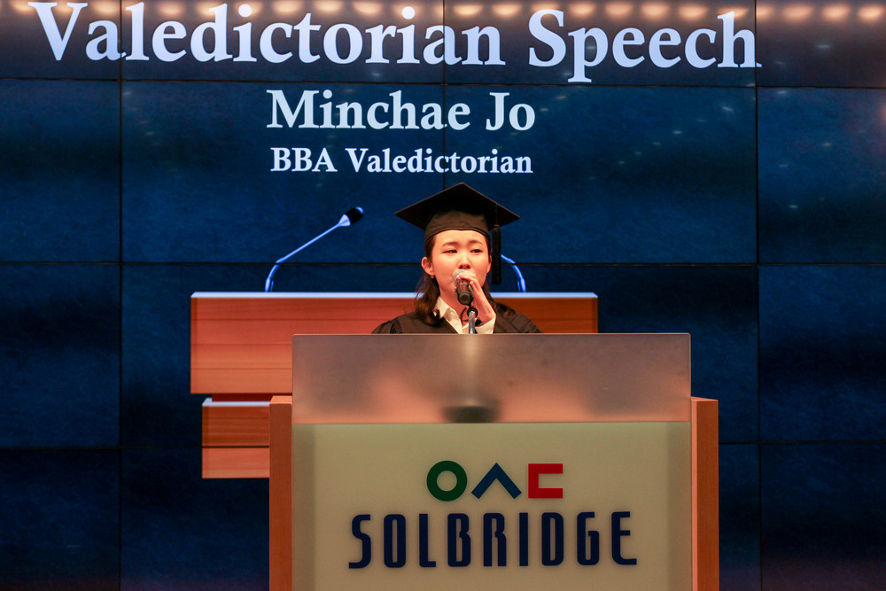 BBA Valedictorian Speech Class of 2017 by Minchae Jo