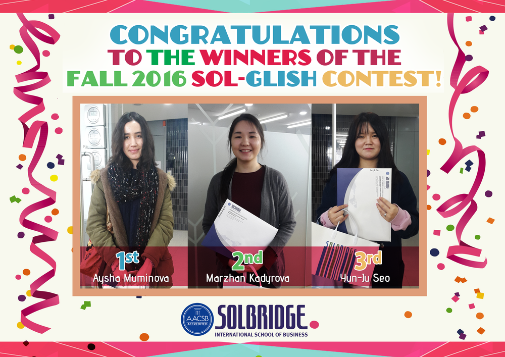 Sol-Glish Contest Winners