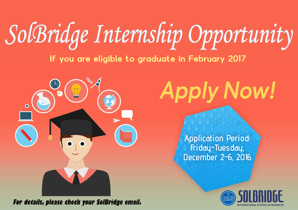 Apply Now: SolBridge Internship Opportunity