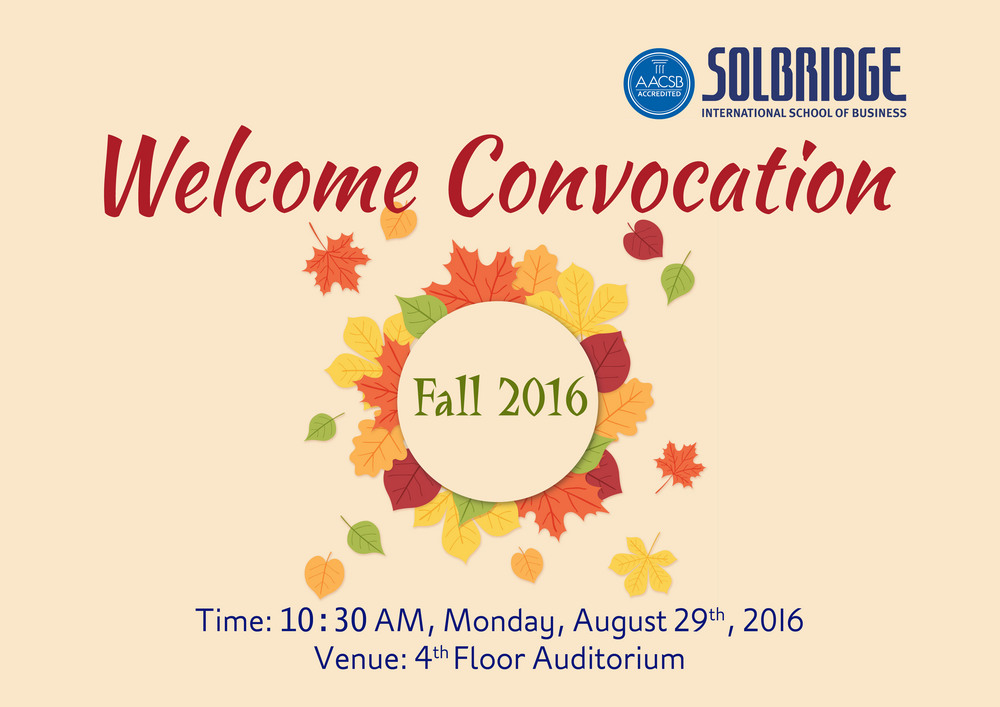 Welcome Convocation
