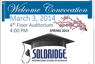 Welcome Convocation Spring 2014